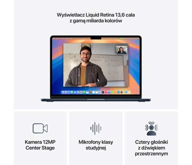 Apple MacBook Air M4/16GB/256/Mac OS Północ 8R GPU