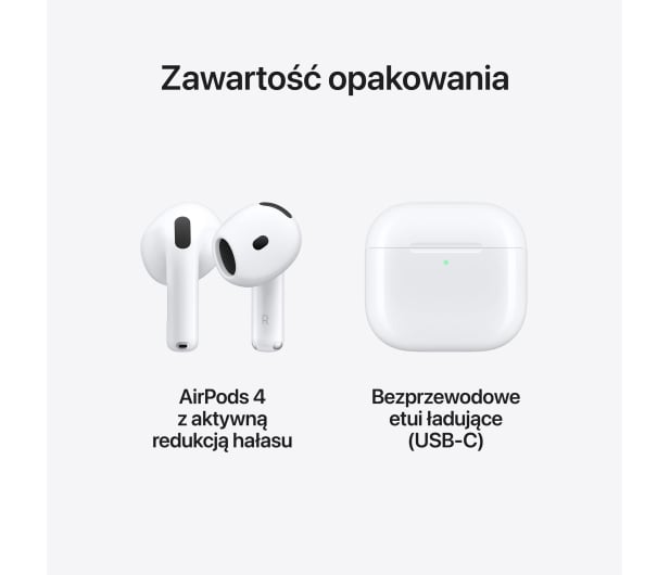 Apple AirPods 4 słuchawki z ANC