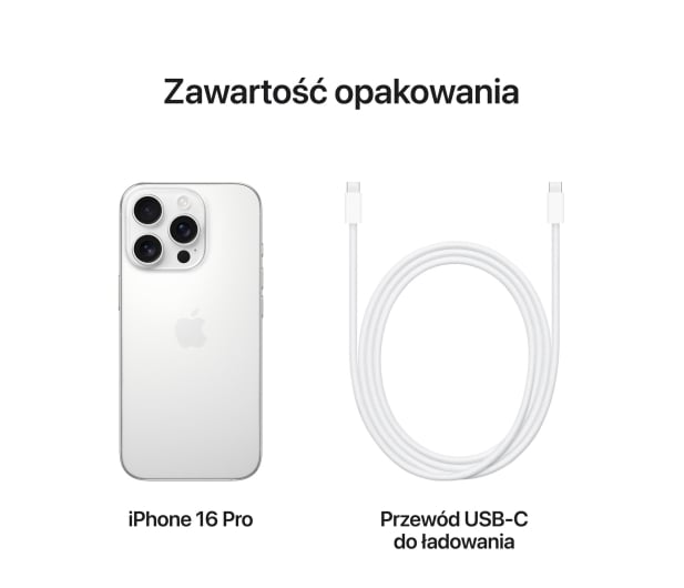 Apple iPhone 16 Pro 128GB Biały Tytan