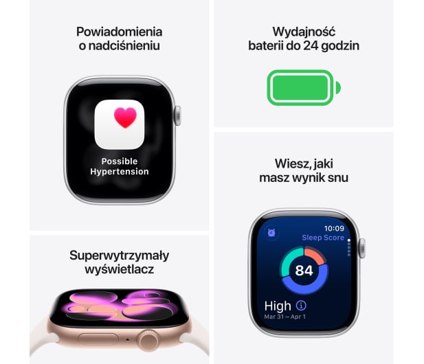 Apple Watch 11 42/Różowe Aluminum/Różowy Pasek S/M GPS
